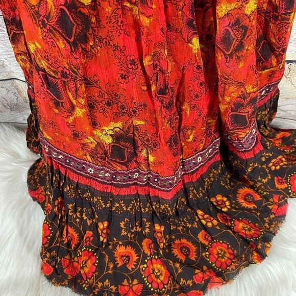 Intimately Free People Casablanca Red Print Halter Dress Sz‎ XS - Picture 7 of 11